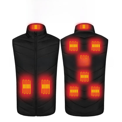 USB Heating Vest with Multiple Warm Zones
