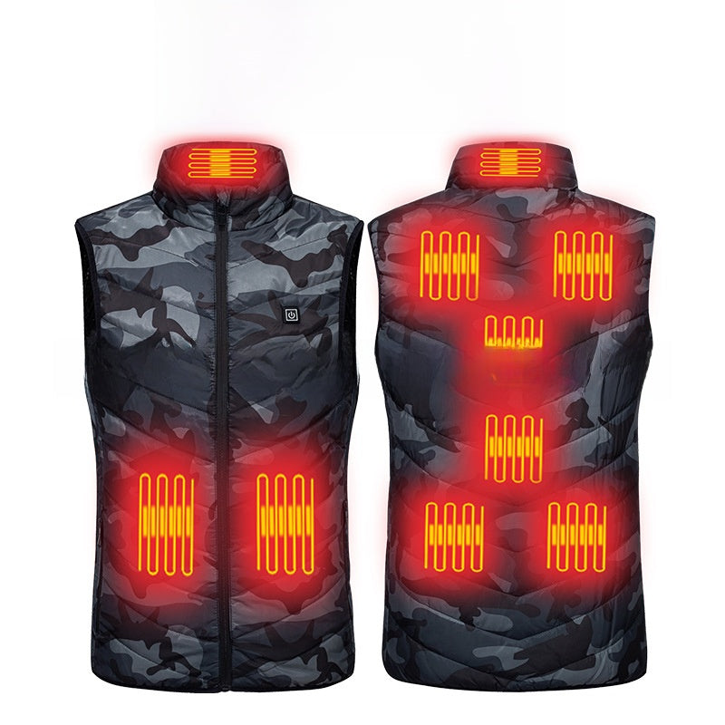 USB Heating Vest with Multiple Warm Zones