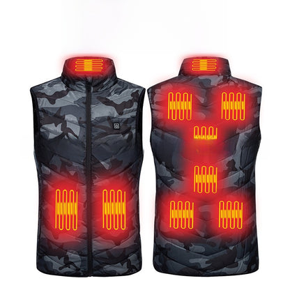 USB Heating Vest with Multiple Warm Zones
