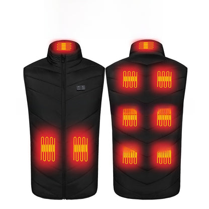 USB Heating Vest with Multiple Warm Zones
