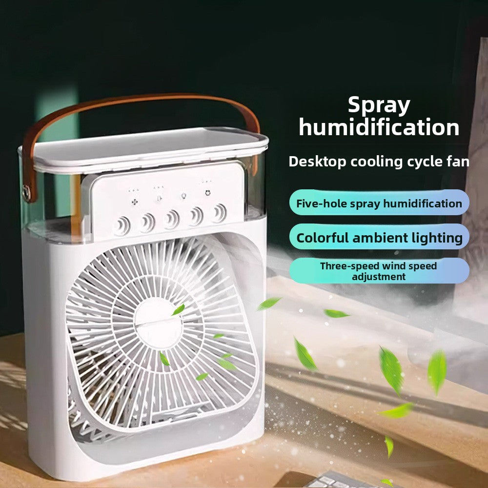 USB Mist Cooling Fan with Adjustable Speeds