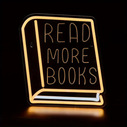 USB Neon Sign Decorative Light for Bookshelf Decor