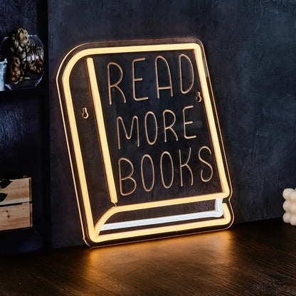 USB Neon Sign Decorative Light for Bookshelf Decor