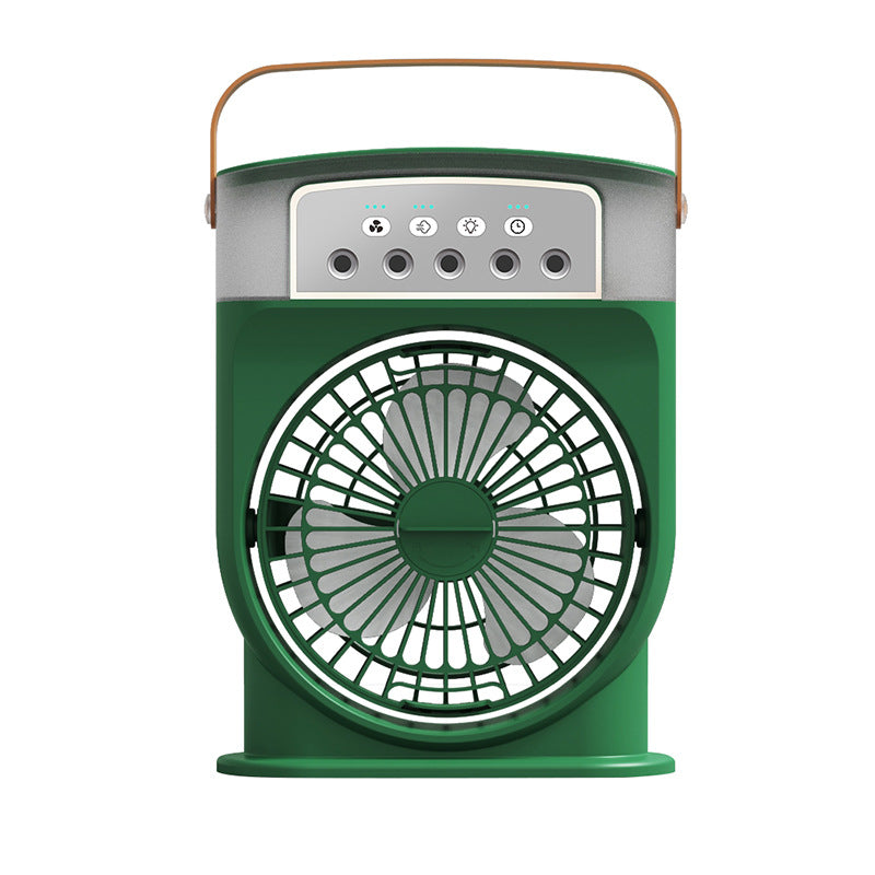 USB Portable Spray Fan with Night Light