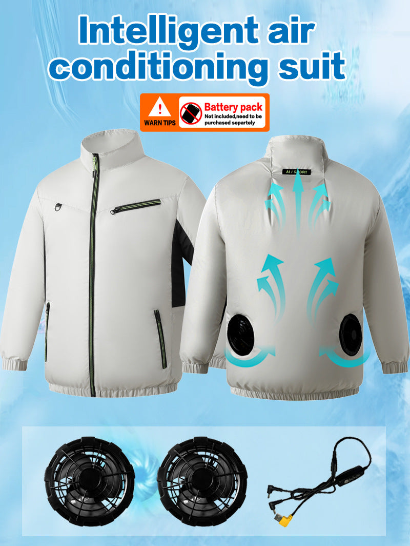 USB Powered Cooling Jacket with Reflective Strips
