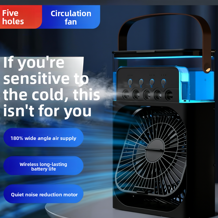 USB Powered Desktop Cooling Fan with Mist Function
