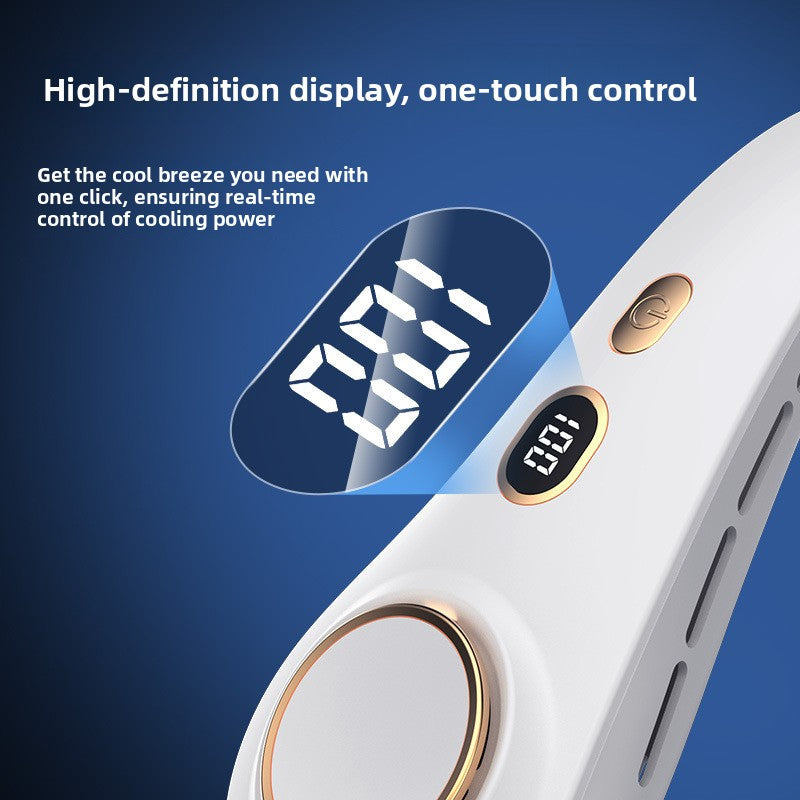 USB Powered Digital Display Neck Fan