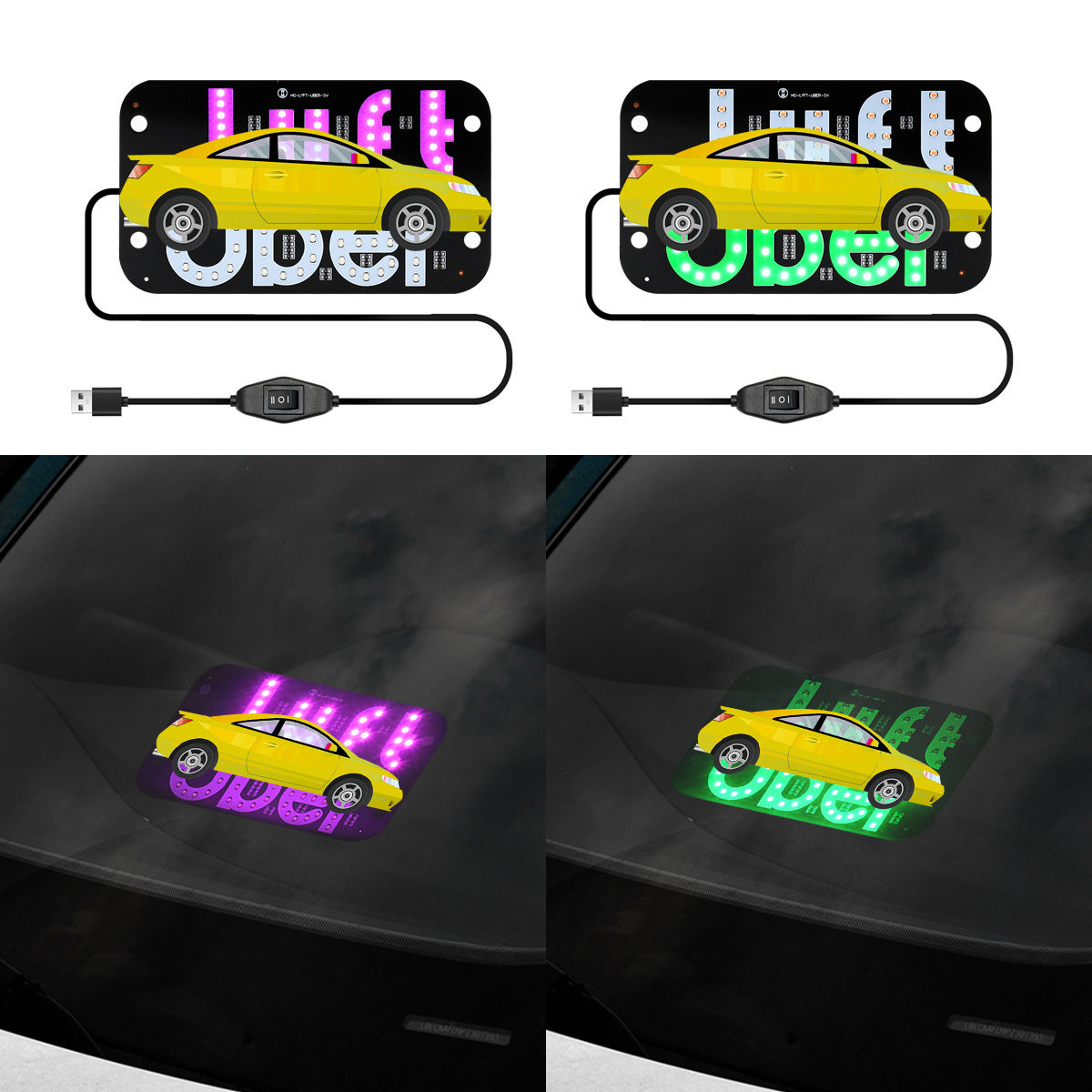 USB Powered LED Taxi Roof Light with Switch