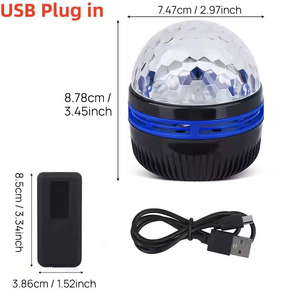 USB Powered Remote Control Star Projection Night Light