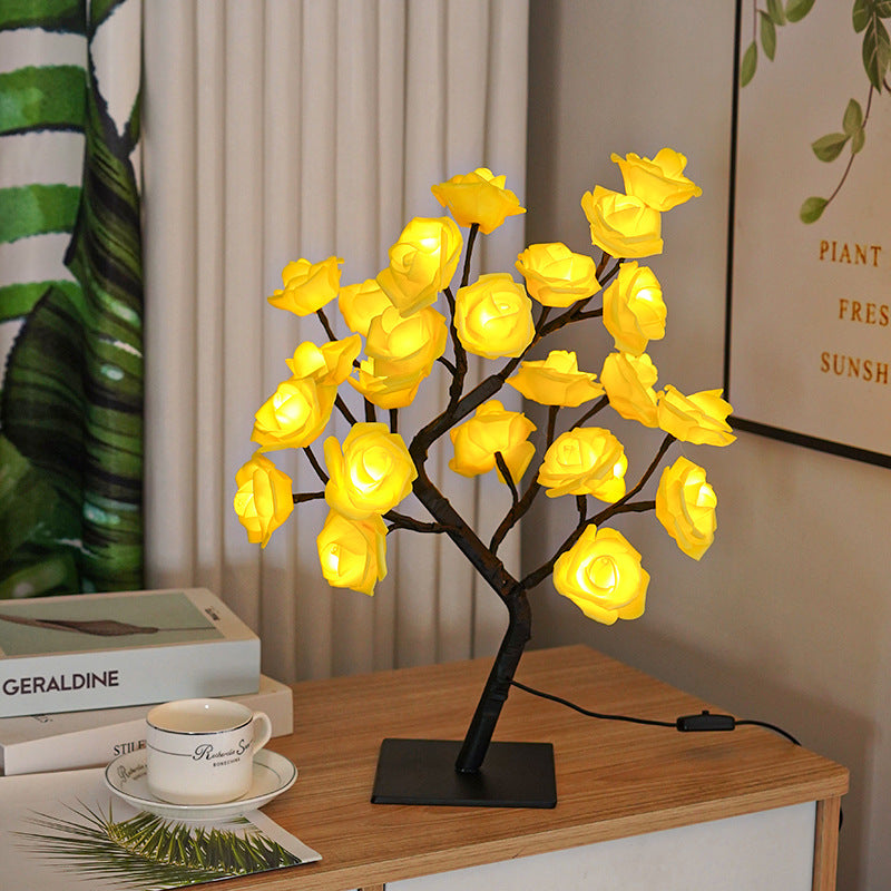 USB Powered Rose Tree Night Light