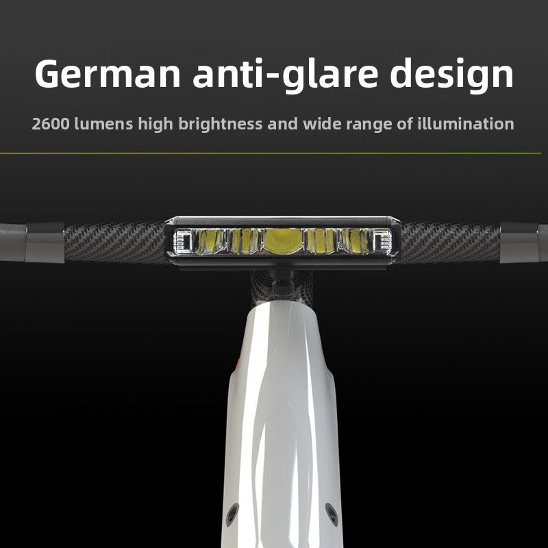 USB Rechargeable Aluminum Alloy Bicycle Front Light