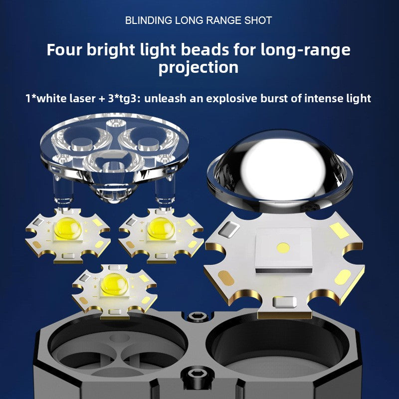 USB Rechargeable Aluminum Flashlight