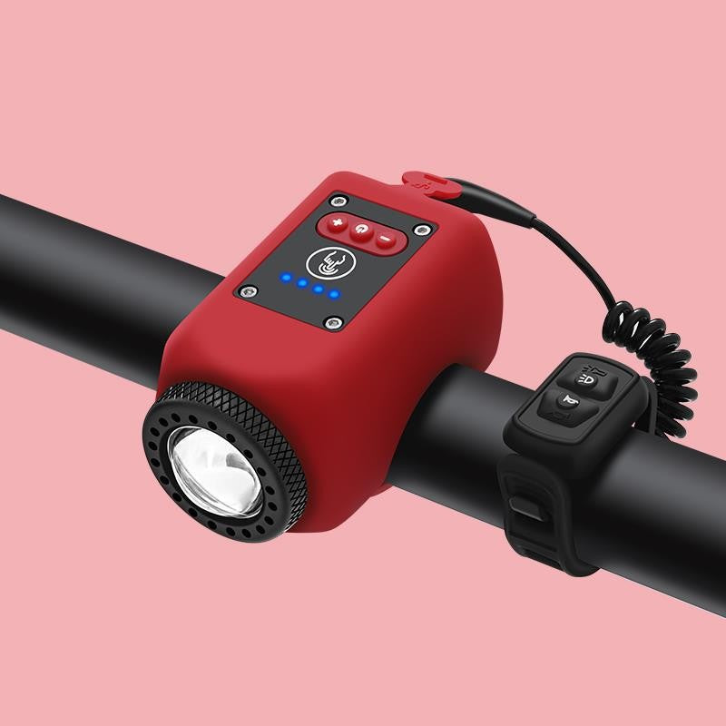 USB Rechargeable Bicycle Headlight with Horn