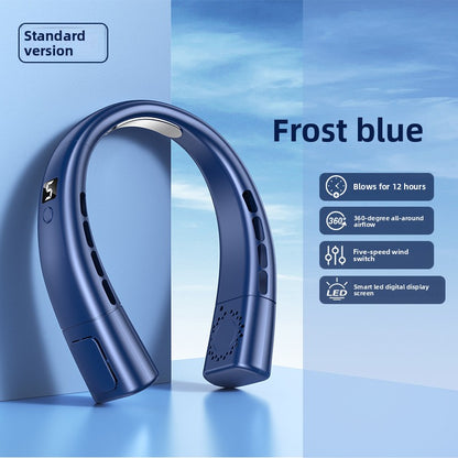 USB Rechargeable Bladeless Hanging Neck Fan