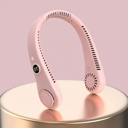 USB Rechargeable Bladeless Neck Hanging Fan