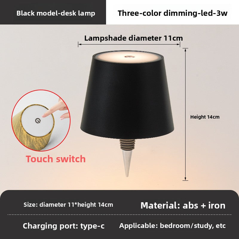 USB Rechargeable Bottle Table Lamp