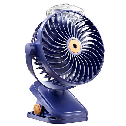 USB Rechargeable Clip Fan with Spray Function