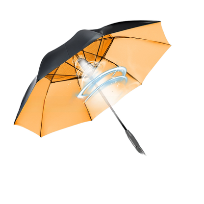 USB Rechargeable Cooling Umbrella with Mist Spray