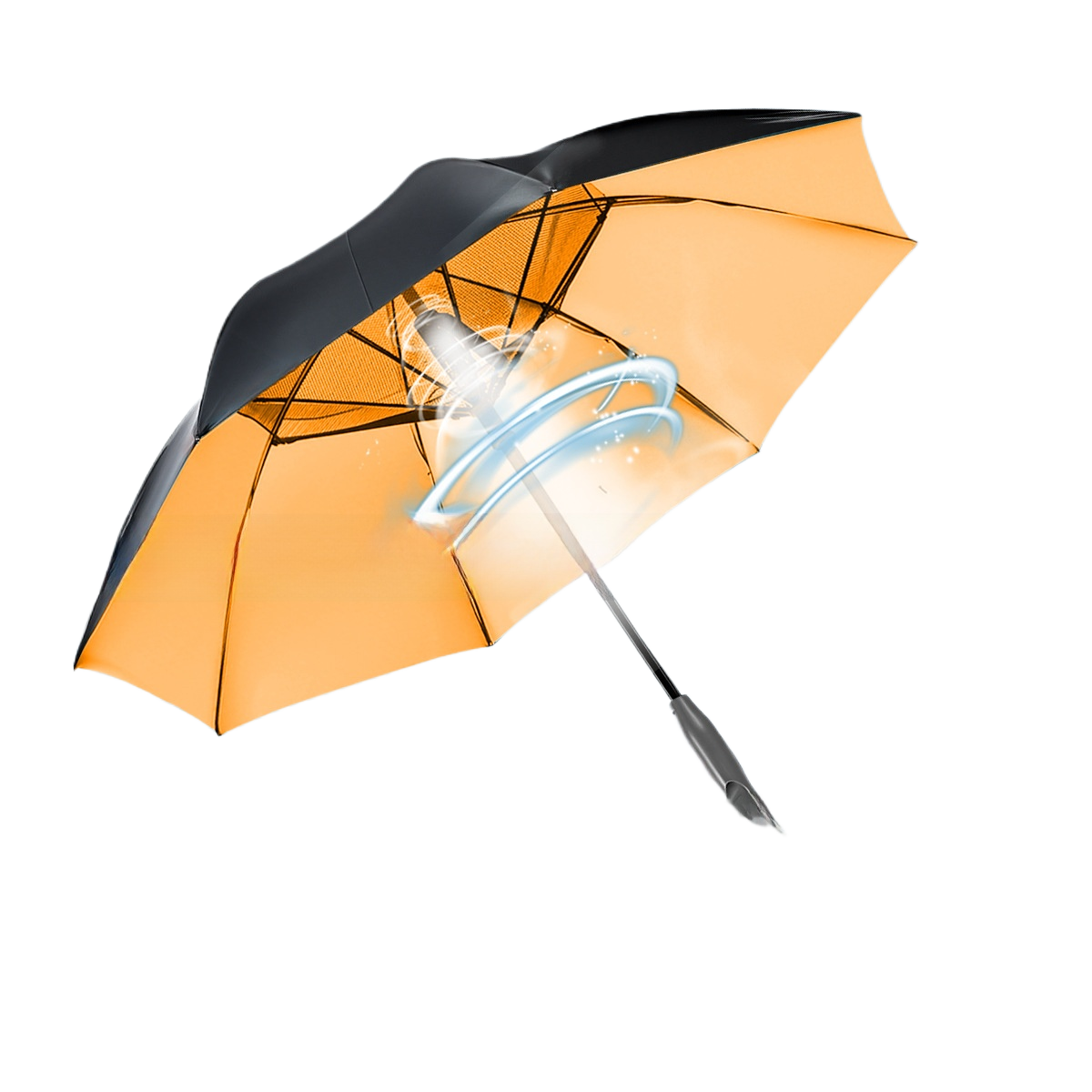 USB Rechargeable Cooling Umbrella with Mist Spray