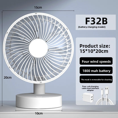 USB Rechargeable Desk Fan