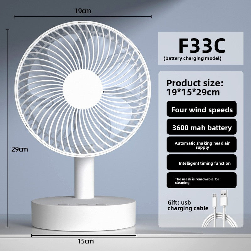 USB Rechargeable Desk Fan