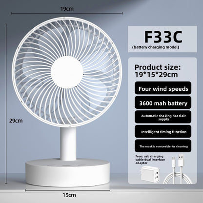 USB Rechargeable Desk Fan