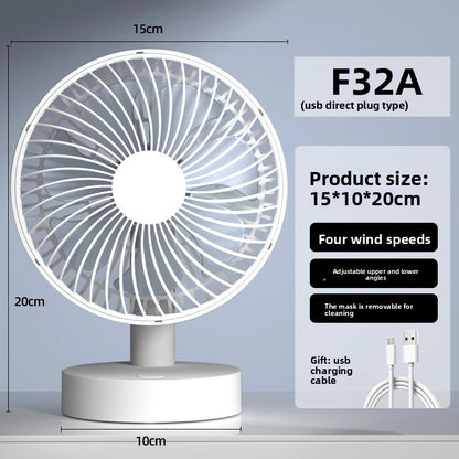 USB Rechargeable Desk Fan