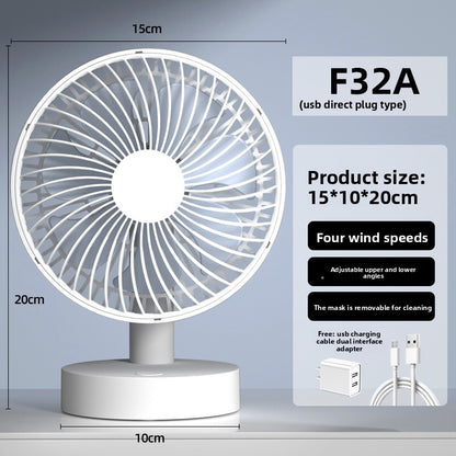 USB Rechargeable Desk Fan
