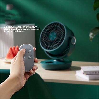 USB Rechargeable Desk Fan with Remote Control