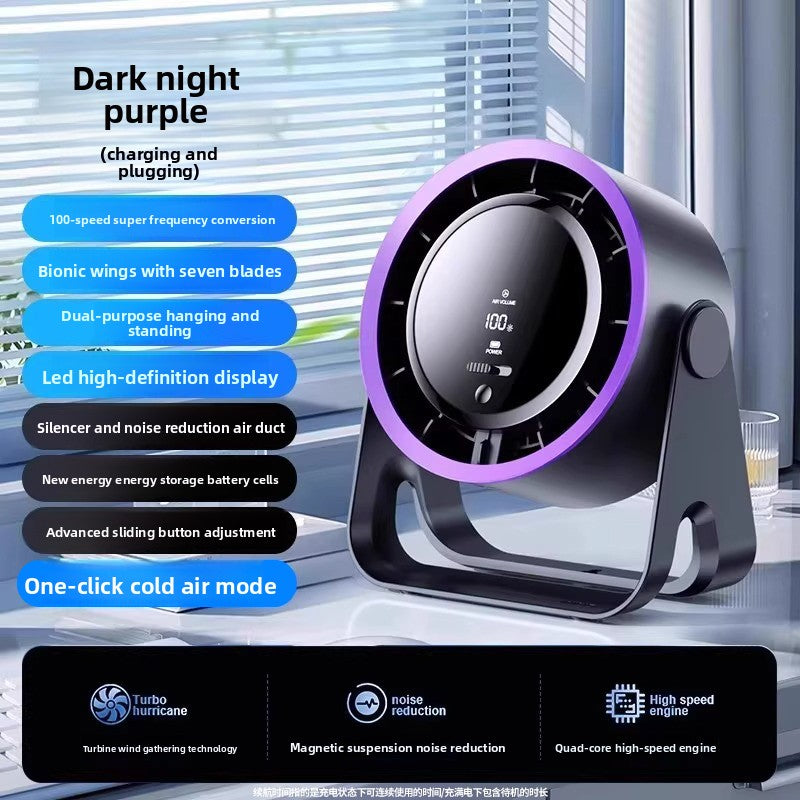 USB Rechargeable Desktop Bladeless Fan