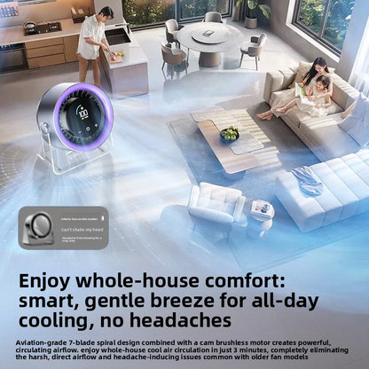 USB Rechargeable Desktop Fan with Wall Mount