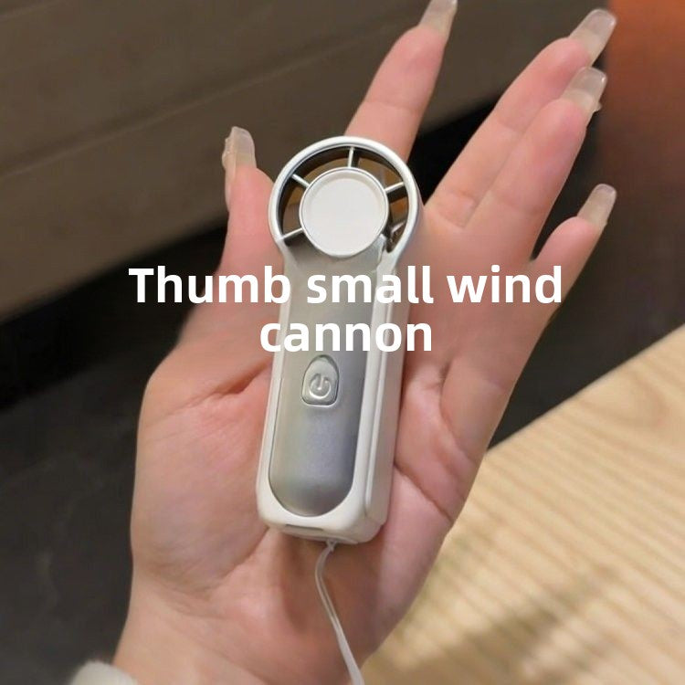USB Rechargeable Digital Display Handheld Mini Fan
