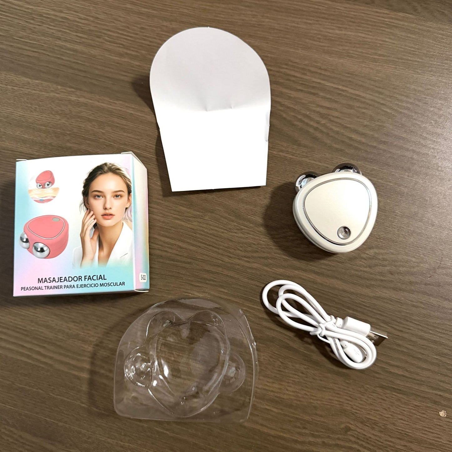 USB Rechargeable Dual Head Facial Massager