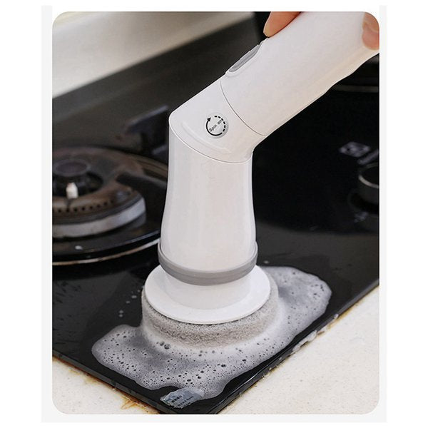 USB Rechargeable Electric Cleaning Brush Set with Multiple Attachments