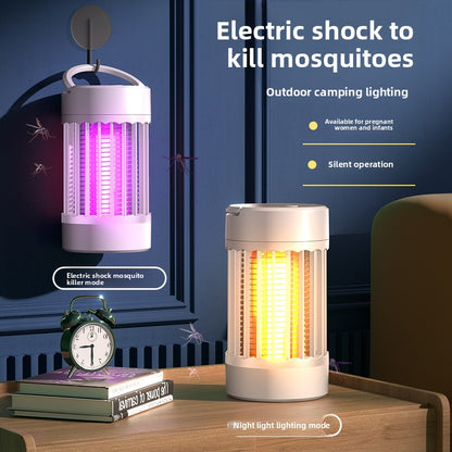 USB Rechargeable Electric Mosquito Killer Lamp with Purple Light