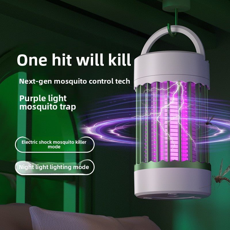 USB Rechargeable Electric Mosquito Killer Lamp with Purple Light