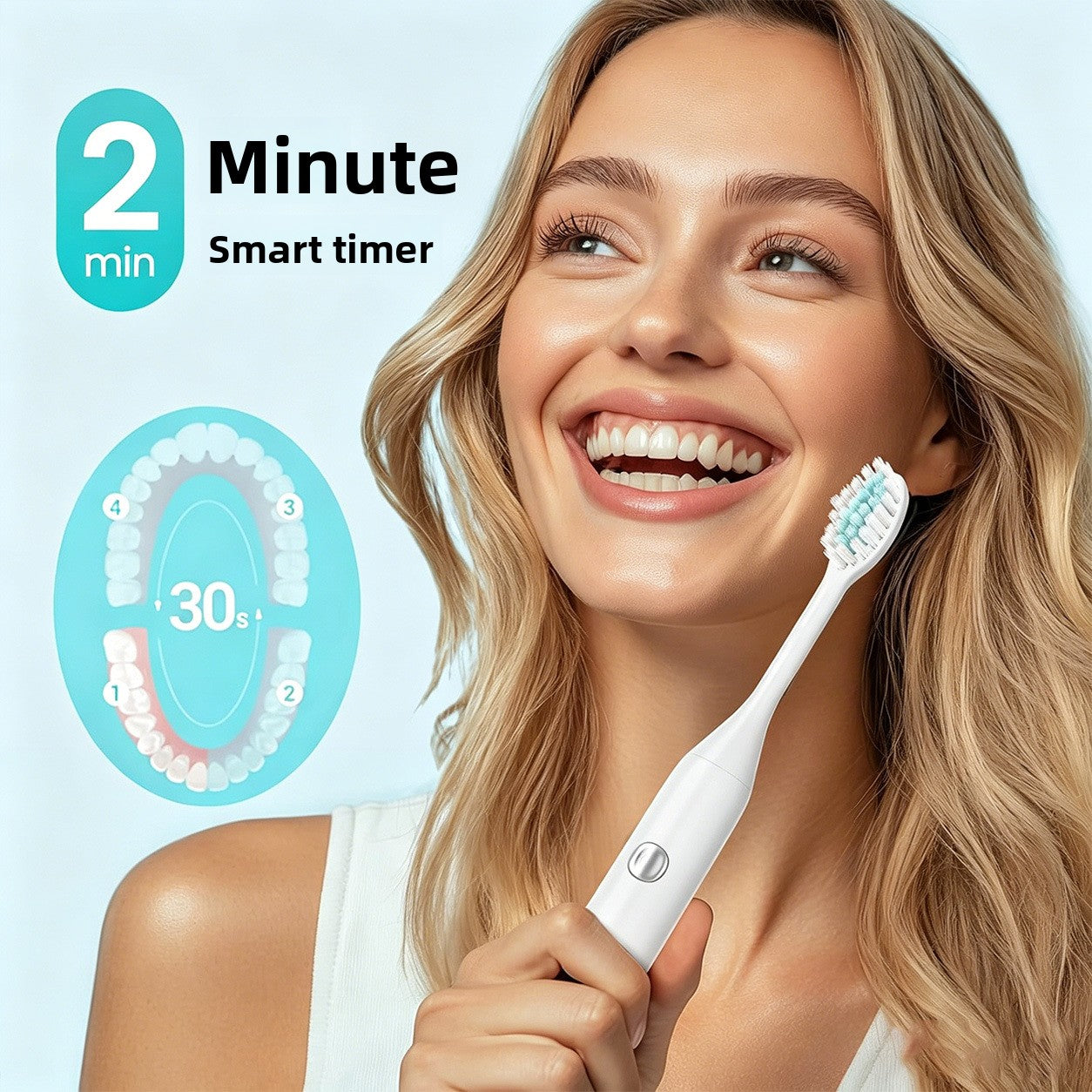 USB Rechargeable Electric Toothbrush with Travel Case