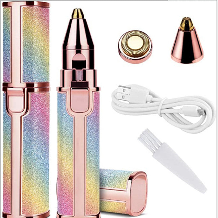 USB Rechargeable Eyebrow Trimmer and Facial Shaver