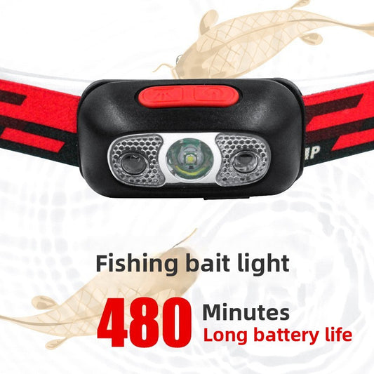 usb rechargeable fishing headlamp