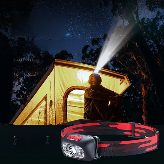 usb rechargeable fishing headlamp