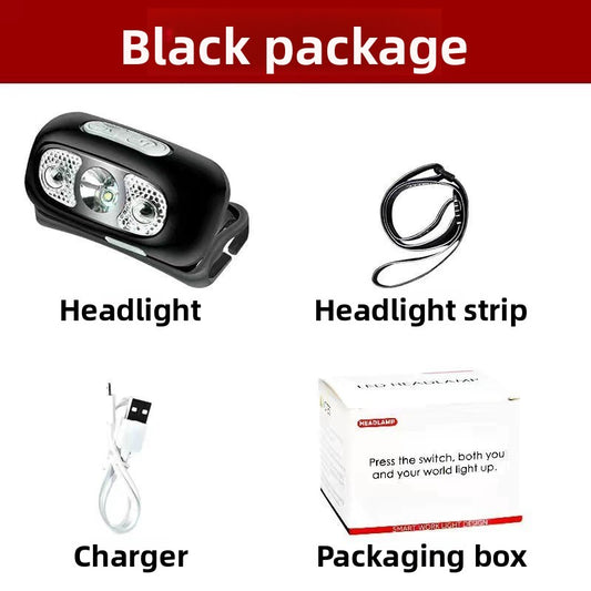 usb rechargeable fishing headlamp