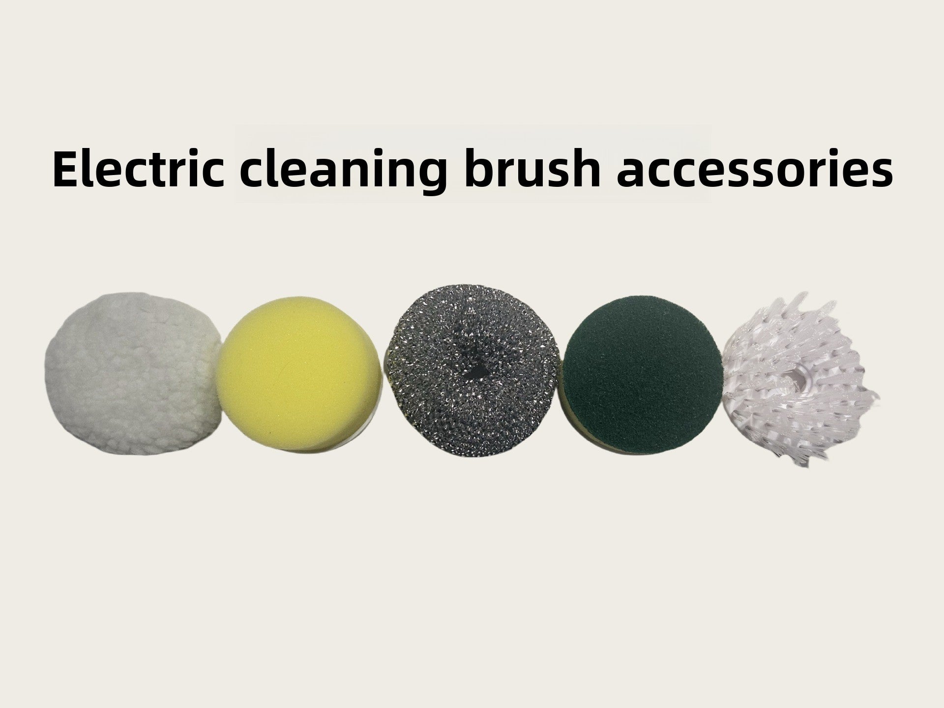 USB Rechargeable Handheld Electric Cleaning Brush with 5 Interchangeable Heads