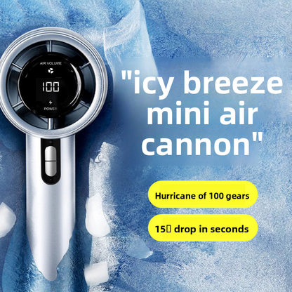 USB Rechargeable Handheld Fan with Digital Display