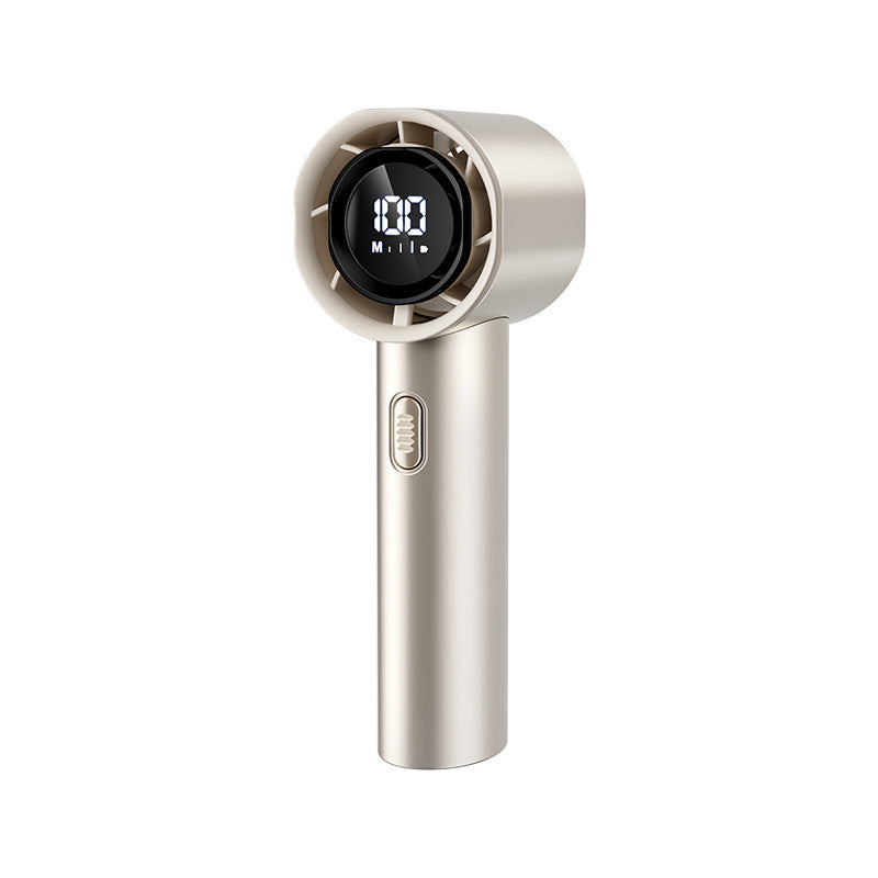 USB Rechargeable Handheld Fan with Digital Display