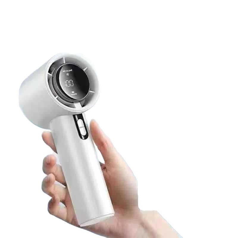 USB Rechargeable Handheld Fan with Digital Display