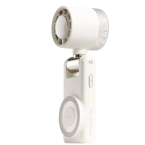 USB Rechargeable Handheld Fan with Phone Holder