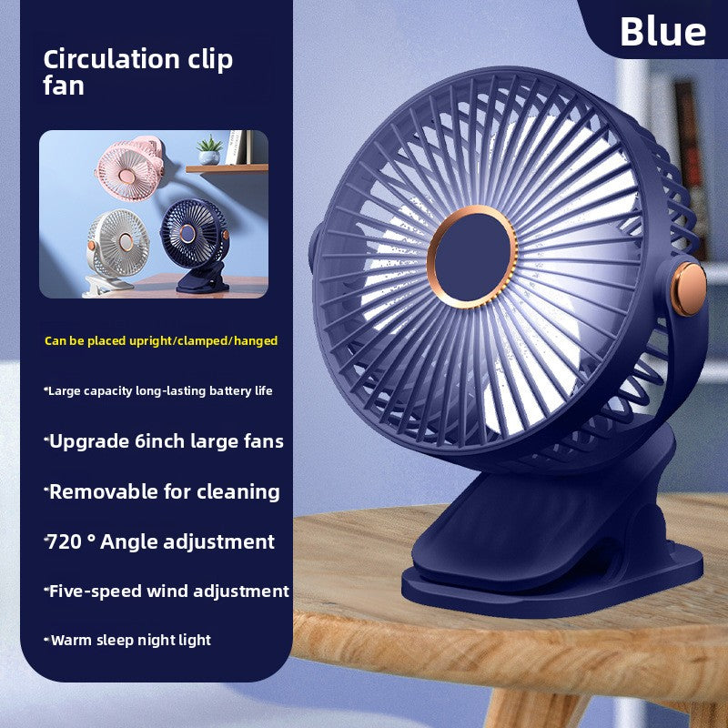 USB Rechargeable Handheld Fan with Stepless Speed Adjustment