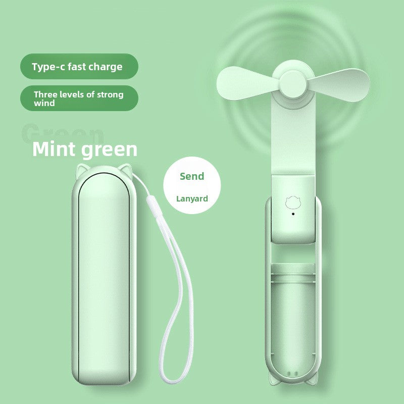 USB Rechargeable Handheld Folding Fan