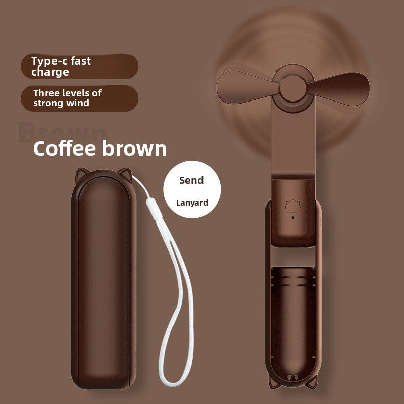 USB Rechargeable Handheld Folding Fan