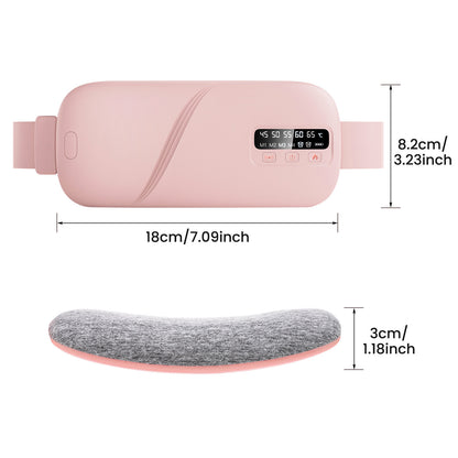 USB Rechargeable Heating Vibration Massage Belt with Display